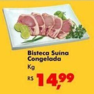 Big Box Bisteca Suina Congelada 1kg oferta