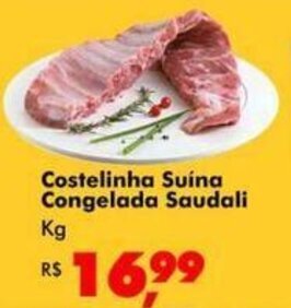 Costelinha Suina Congelada Saudali 1kg