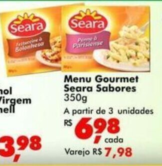 Big Box Menu Gourmet Seara Sabores 350g oferta