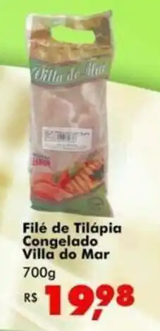 Big Box File de Tilapia Congelado Villa do Mar 700g oferta