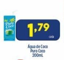 Arena Atacado Agua de Coco Puro Coco 200ml oferta