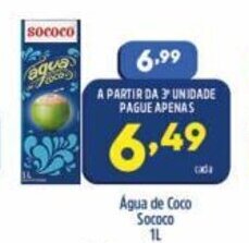 Arena Atacado Agua de Coco Sococo 1L oferta