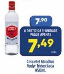 Coquetel Alcoolico Vodyr Tridestilada 950ml