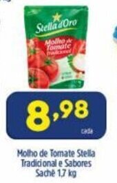 Arena Atacado Molho de Tomate Stella tradicional e Sabores sache 1.7kg oferta