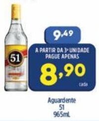 Arena Atacado Aguardente 51 965ml oferta