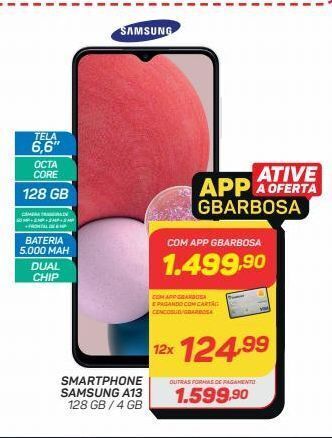 GBarbosa Smartphone samsung a13 128 gb / 4 gb oferta