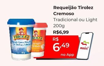 Peruzzo Requeijão tirolez cremoso 200g oferta