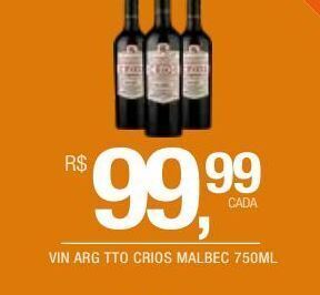 DB Supermercados Vinhos malbec 750ml oferta