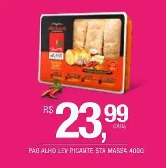 DB Supermercados Pão alho lev picante sta massa 400g oferta
