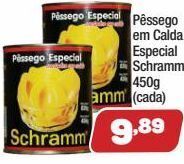 Pêssego em calda especial schramm 450g
