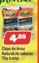 Costazul Supermercados Chips de arroz naturallife sabores 70g oferta