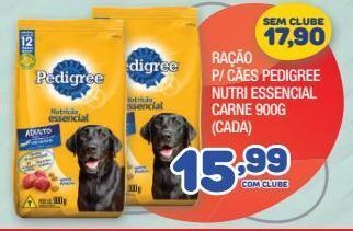 Costazul Supermercados Ração p/ cães pedigree nutri essencial carne 900g oferta