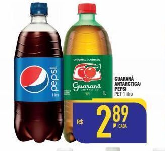 Mercantil Rodrigues Guaraná antarctica/ pepsi pet 1 litro oferta