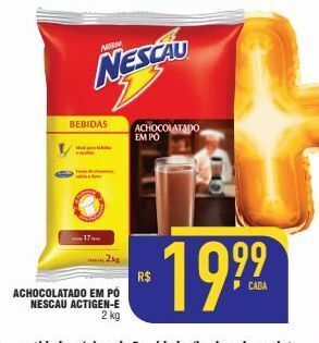 Mercantil Rodrigues Achocolatado em pó nescau actigen-e 2 kg oferta