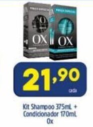Arena Atacado Kit Shampoo 375ml + Condicionador 170ml OX oferta