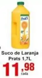 Rossi Supermercado Suco de laranja Prats 1.7L oferta