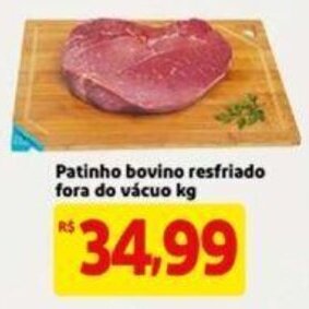 Extra Supermercado Patinho Bovino resfriado fora do vacuo 1kg oferta