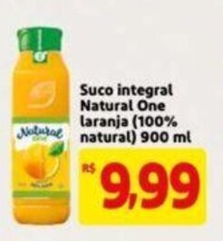 Extra Supermercado Suco Integral Natural One Laranja 900ml oferta
