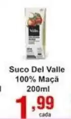 Rossi Supermercado Suco Del Valle 100% Maca 200ml oferta