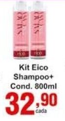 Rossi Supermercado Kit Eico Shampoo + Condic. 800ml oferta