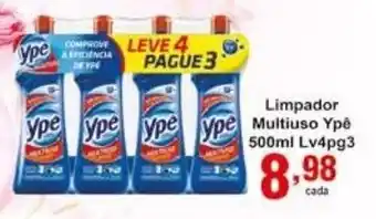 Rossi Supermercado Limpador Multiuso Ype 500ml Lv4Pg3 oferta
