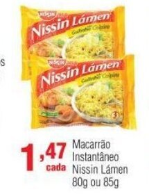 Veran Supermercados Macarrao instantaneo Nissin Lamen 80g ou 85g oferta