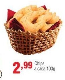 Veran Supermercados Chipa a cada 100g oferta