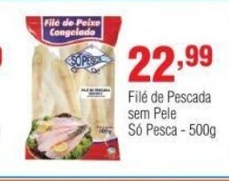 Veran Supermercados File de Pescada sem Pele So Pesca 500g oferta