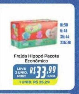 Fralda Hipopó Pacote Econômico
