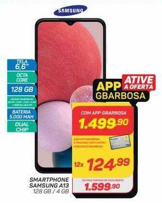 GBarbosa Smartphone Samsung A13 oferta
