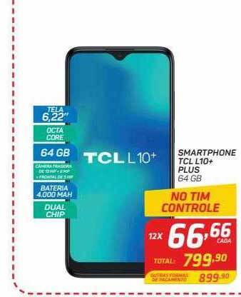 GBarbosa Smartphone Tcl L10+ Plus oferta