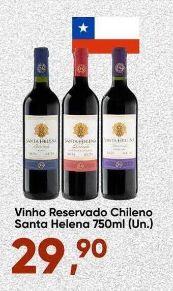 Imec Supermercados Vinho Reservado Chileno Santa Helena oferta