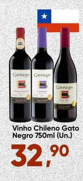 Imec Supermercados Vinho Chileno Gato Negro oferta