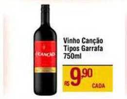 Max Atacadista Vinho Canção Tipos Garrafa oferta