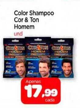 Color Shampoo Cor & Ton Homem