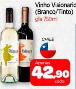 Nordestão Vinho Visionario Branco Tinto oferta