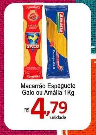 Royal Supermercados Macarrão Espaguete Galo Ou Amália oferta