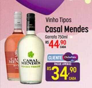 Muffato Vinho Tipos Casal Mendes Garrafa oferta