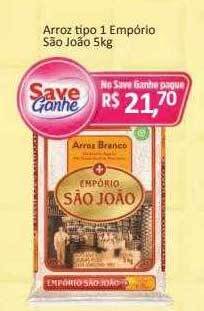Supermercados Savegnago Arroz Tipo 1 Empório São João oferta