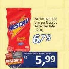 Supermercados Savegnago Achocolatado Em Pó Nescau Activ Go oferta