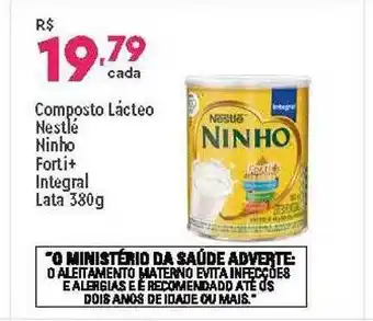 Supper Rissul Composto Lácteo Nestlé Ninho Forti+ Integral oferta
