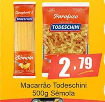 Dubom Supermercados Macarrão Todeschini Sêmola oferta