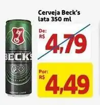 Mercado Extra Cerveja Beck's Lata 350ml oferta