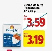 Mercado Extra Creme de Leite Piracanjuba TP 200g oferta