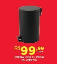 DB Supermercados Lixeira inox oferta
