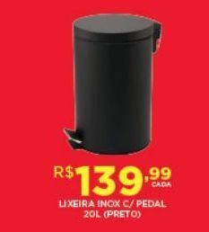 DB Supermercados Lixeira inox oferta
