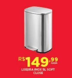 DB Supermercados Lixeira inox oferta