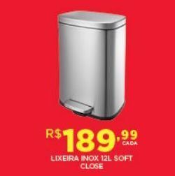 DB Supermercados Lixeira inox oferta