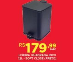 DB Supermercados Lixeira inox oferta