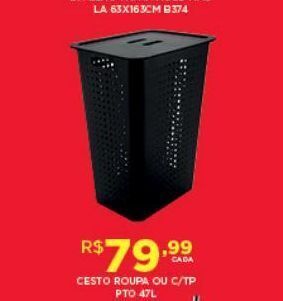 DB Supermercados Cesto para roupa oferta